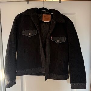 NEW Levi Jean Faux Fur Jacket